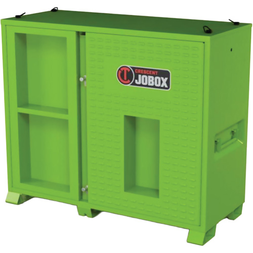 Armoire ventil&eacute;e pour le rangement d'&eacute;PI sur place, Acier, Vert lime haute visibilit&eacute; Les Distributions ICE