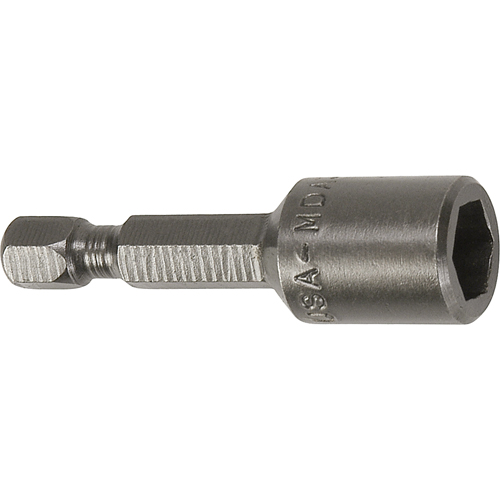 Tourne-&eacute;crou pour vis m&eacute;trique de feuille m&eacute;tallique, Embout 6 mm, Prise 1/4", 44,5 mm lo, Magn&eacute;tique Les Distributions ICE