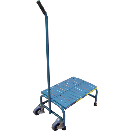 Escabeaux roulants Tilt-N-Roll, 1 marche(s), 16" l x 29" la x 12" h, Capacit&eacute; 300 lb Les Distributions ICE