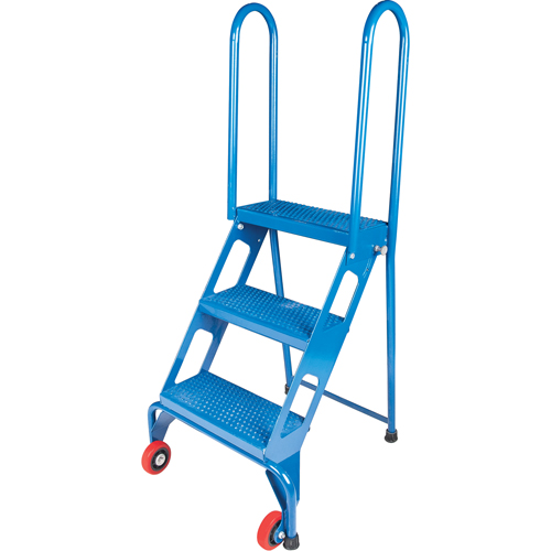 &eacute;chelle pliante portative, 3 marches, Perfor&eacute;, Hauteur 30" Les Distributions ICE