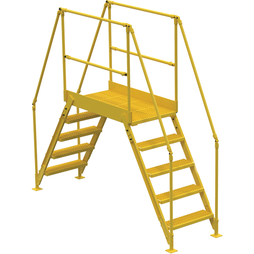 Crossover Ladder, 103-1/2" Overall Span, 50" H x 48" D, 24" Step Width Les Distributions ICE