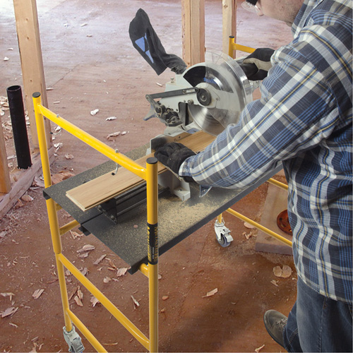 Jobsite Series 4' Basic Mini Scaffold Kit, Steel Frame, 41" D x 45-3/4" H Les Distributions ICE