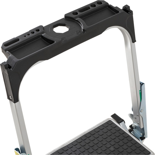 &eacute;chelle escabeau avec roues pivotantes, 2 marches, 23" x 21" x Hauteur 34,50" Les Distributions ICE