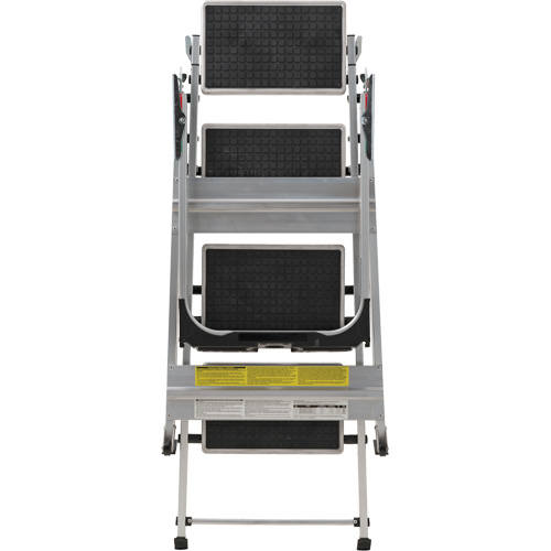 &eacute;chelle escabeau avec roues pivotantes, 4 marches, 44,25" x 22,13" x Hauteur 59" Les Distributions ICE