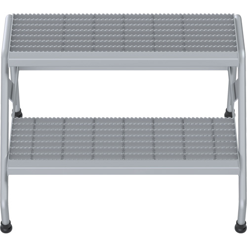 Escabeau en aluminium, 2 marche(s), 32-13/16" la x 24-9/16" lo x 20" h, Capacit&eacute; 500 lb Les Distributions ICE