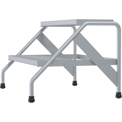 Escabeau en aluminium, 2 marche(s), 32-13/16" la x 24-9/16" lo x 20" h, Capacit&eacute; 500 lb Les Distributions ICE