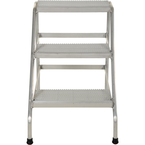 Escabeau en aluminium, 3 marche(s), 22-13/16" la x 34-9/16" lo x 30" h, Capacit&eacute; 500 lb Les Distributions ICE