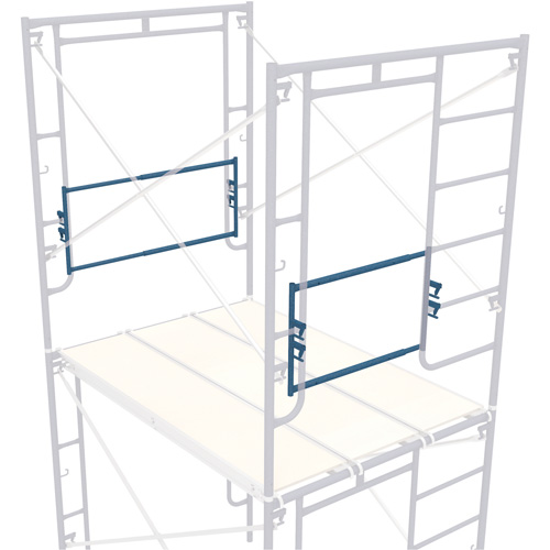 Adjustable End-Stop Scaffolding Guardrail, Guard Rail, 21" H Les Distributions ICE