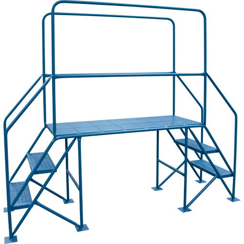 Crossover Ladder, 35-1/2" Overall Span, 31-1/2" H x 22" D, 22" Step Width Les Distributions ICE
