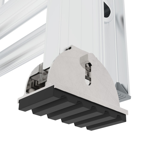 Jobsite Series Extension Ladder, 225 lbs. Cap., 24' H, Grade 2 Les Distributions ICE