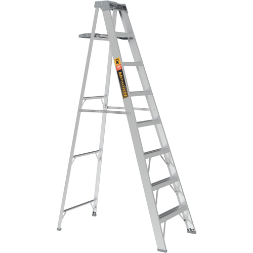 Step Ladder with Paint Tray, 8', Aluminum, 225 lbs. Capacity, Type 2 Les Distributions ICE