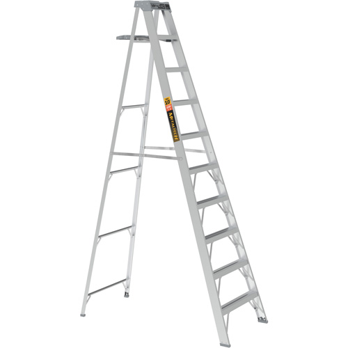 Step Ladder with Paint Tray, 10', Aluminum, 225 lbs. Capacity, Type 2 Les Distributions ICE