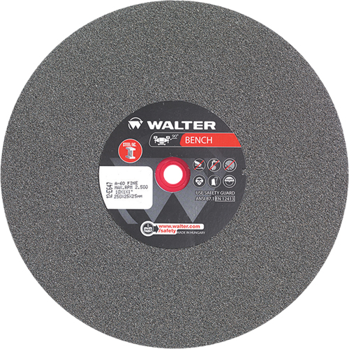 Bench Grinding Wheels, 10" x 1", 1" Arbor, 1 Les Distributions ICE