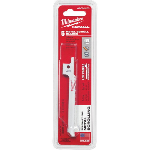 Sawzall&reg; Reciprocating Saw Blade, Bi-Metal, 18 TPI, 3-5/8" L x 5/16" W Les Distributions ICE