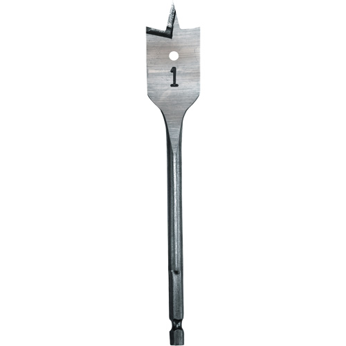 M&egrave;che plate, Diam&egrave;tre de 1", Tige 1/4" hex, Longeur de 6" Les Distributions ICE