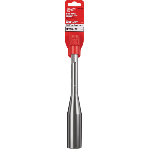 SDS-Max Ground Rod Driver, 3/4"/5/8" Tip, 3/4" Drive Size, 10" Length Les Distributions ICE
