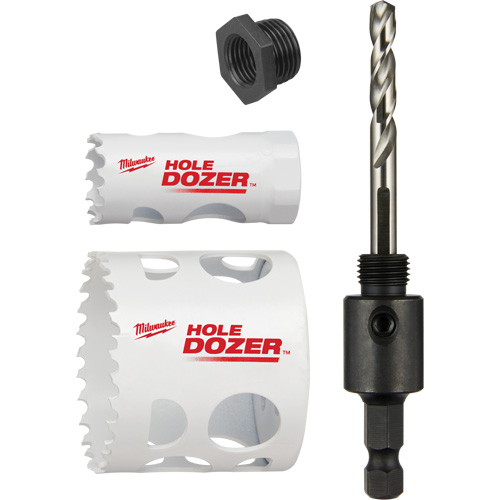 Trousse de scie-cloche Hole Dozer pour verrou de porte, 4 morceaux Les Distributions ICE