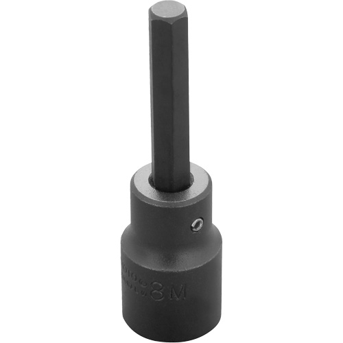 Embout &agrave; ins&eacute;rer, Hexagonale, 8 mm x 3-1/4" lo, Prise 1/2" Les Distributions ICE