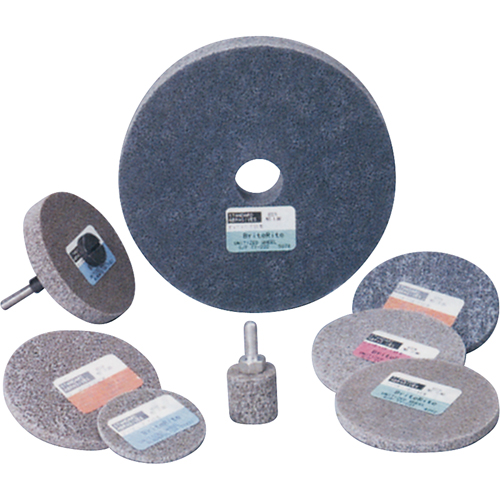Meule homog&egrave;ne &agrave; faible densit&eacute; de s&eacute;rie 500 Standard Abrasives, 3" x 1/4", Arbre de 1/4", Grain de Moyen, Oxyde d'aluminium Les Distributions ICE