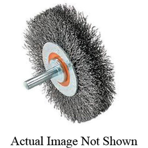 Mounted Crimped Wire Wheel, 3" Dia., 0.0118" Fill Les Distributions ICE