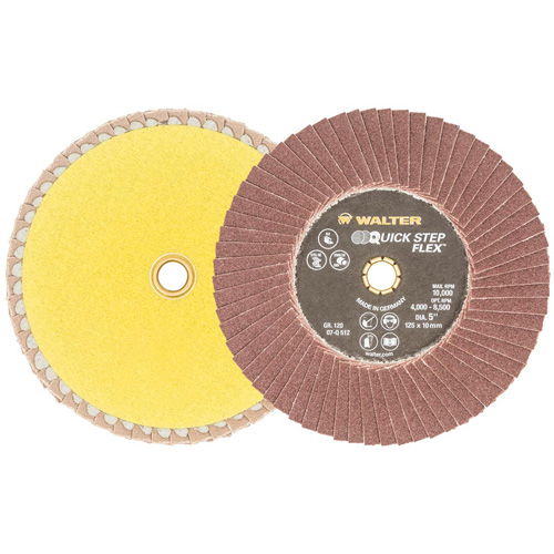 Disque &agrave; lamelles QUICK-STEP FLEX, 5" x Type 29, Grain 120, Oxyde d'aluminium Les Distributions ICE