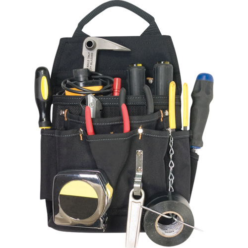 Professional Electrician's Pouches, Multiple Tool Holder, Polyester, 11 Pockets Les Distributions ICE