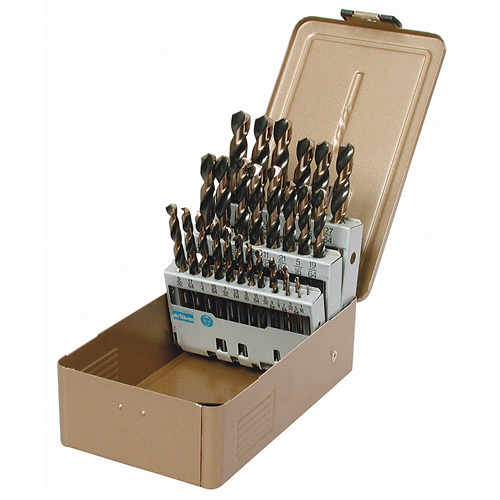 Jobber Length Drill Set, 15 Pieces, High Speed Steel Les Distributions ICE