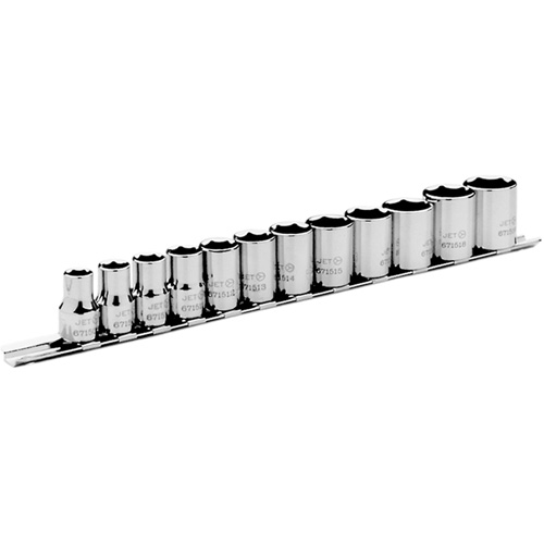 Metric Socket Set, 12 Pcs, 3/8" Drive Size Les Distributions ICE