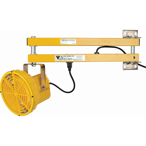 Dock Lights, 24" Arm, 50 W, High Pressure Sodium Lamp, Polycarbonate Les Distributions ICE