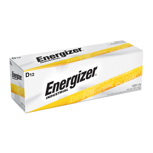 Alkaline Industrial Batteries, D, 1.5 V Les Distributions ICE