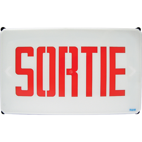 Aqua NEMA 4x Sortie Signs, LED, Hardwired, French Les Distributions ICE