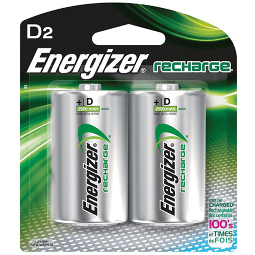 Rechargeable NiMH Batteries, D, 1.2 V Les Distributions ICE