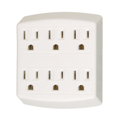 Adaptateurs, 6 Prise(s), 15 A, 1875 W, 125 Les Distributions ICE