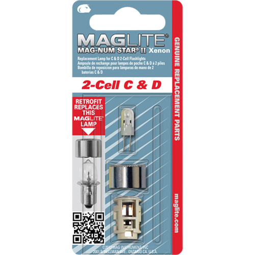 Ampoule de rechange pour lampe de poche &agrave; 2 piles C & D Les Distributions ICE