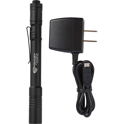 Lampe stylo USB Stylus Pro, DEL, 350 lumens, Corps en Aluminium, piles Rechargeable, Compris Les Distributions ICE