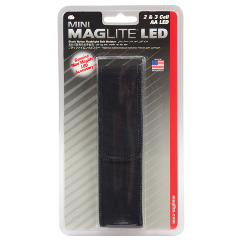 &eacute;tui de ceinture en nylon pour lampe de poche DEL &agrave; 2 piles AA, Porte-lampe de poche, Nylon, 1 Poches Les Distributions ICE