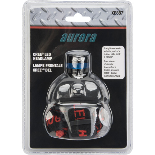 Cree&reg; Headlamp, LED, 120 Lumens, 6 Hrs. Run Time, AAA Batteries Les Distributions ICE