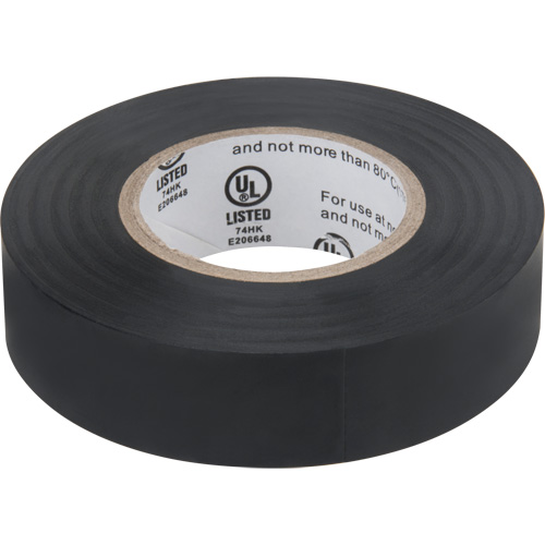 Ruban isolant, 19 mm (3/4") x 18 m (60'), Noir, 7 mils Les Distributions ICE