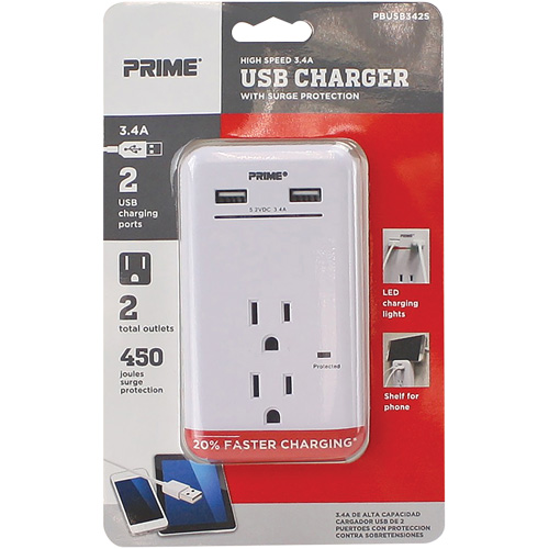 Chargeur USB Prime avec protection contre la surtension Les Distributions ICE