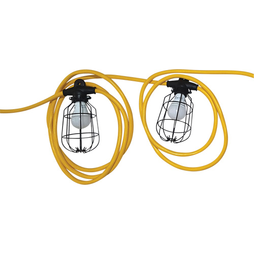 Chaînes de lumi&egrave;res DEL, 10 Lumi&egrave;res, 1200" lo, Boîtier en M&eacute;tal Les Distributions ICE