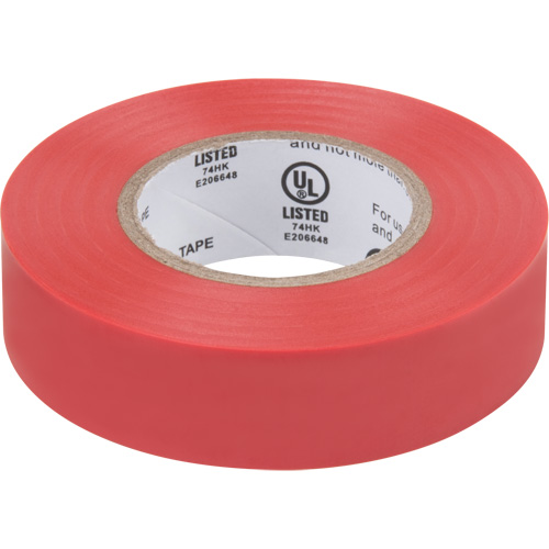 Ruban isolant, 19 mm (3/4") x 18 m (60'), Rouge, 7 mils Les Distributions ICE