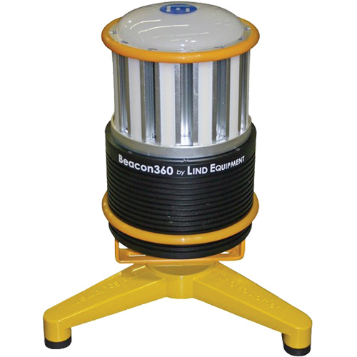 Lampe de travail portative Beacon360 GO avec support au sol, DEL, 45 W, 6000 lumens, Boîtier en Aluminium Les Distributions ICE