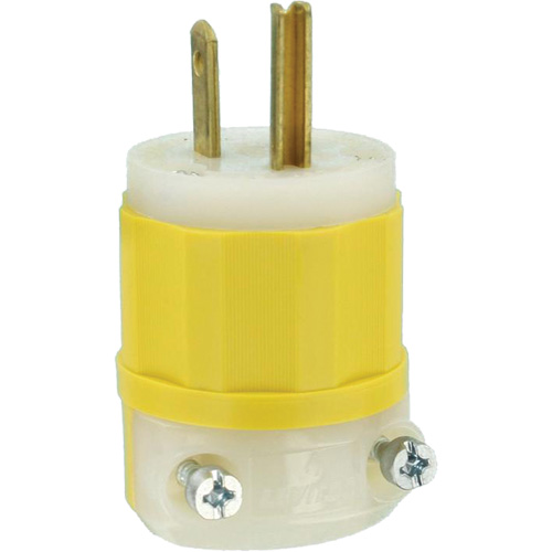 Prise &agrave; lame droite de calibre industriel, Nylon modifi&eacute; antichoc, 15 A, 125 V Les Distributions ICE