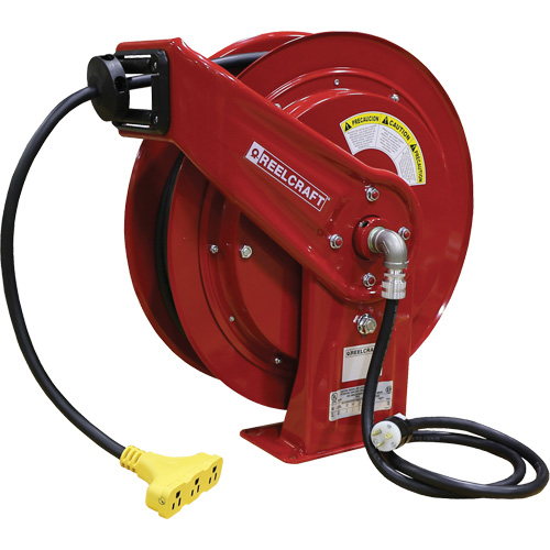 70000 Power Cord Reel, 100', SEOOW, 12 Gauge, 15 A Les Distributions ICE