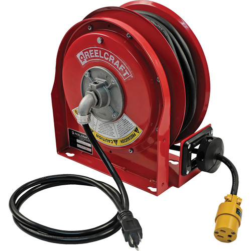3000 Compact Premium Duty Cord Reel, 30', SJTO, 12 Gauge, 15 A Les Distributions ICE