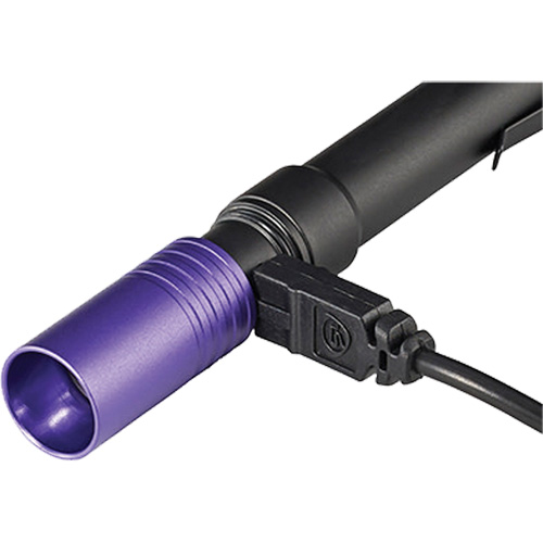 Lampe stylo UV avec port de recharge micro USB Stylus Pro, DEL, Corps en Aluminium, piles Rechargeable, Compris Les Distributions ICE