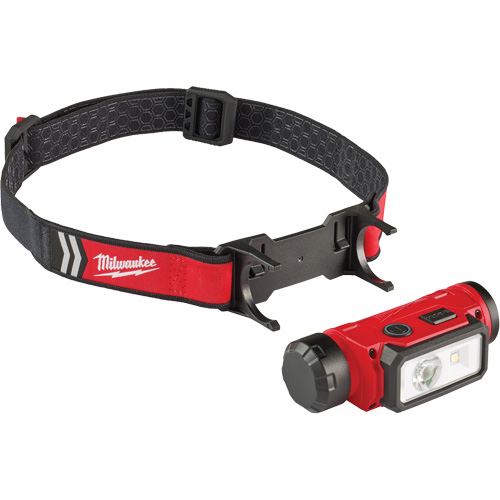 REDLITHIUM USB Hardhat Headlamp, LED, 600 Lumens, 5 Hrs. Run Time, Rechargeable Batteries Les Distributions ICE
