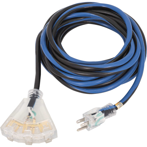 JLEC-1425 Rallonge de qualit&eacute; professionnelle, Int&eacute;rieur/ext&eacute;rieur, SJTOW, AWG 14, 15 A, 25' Les Distributions ICE