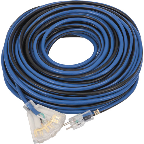 JLEC-12100 Rallonge de qualit&eacute; professionnelle, Int&eacute;rieur/ext&eacute;rieur, SJTOW, AWG 12, 15 A, 100' Les Distributions ICE