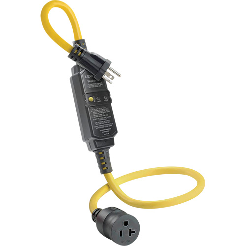 GFCI Cord Set with Automatic Reset, 120 V, 20 A, 3' Cord Les Distributions ICE